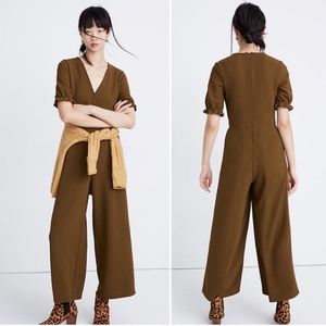 Madewell Texture & Thread Crepe Crossover Jumpsuit